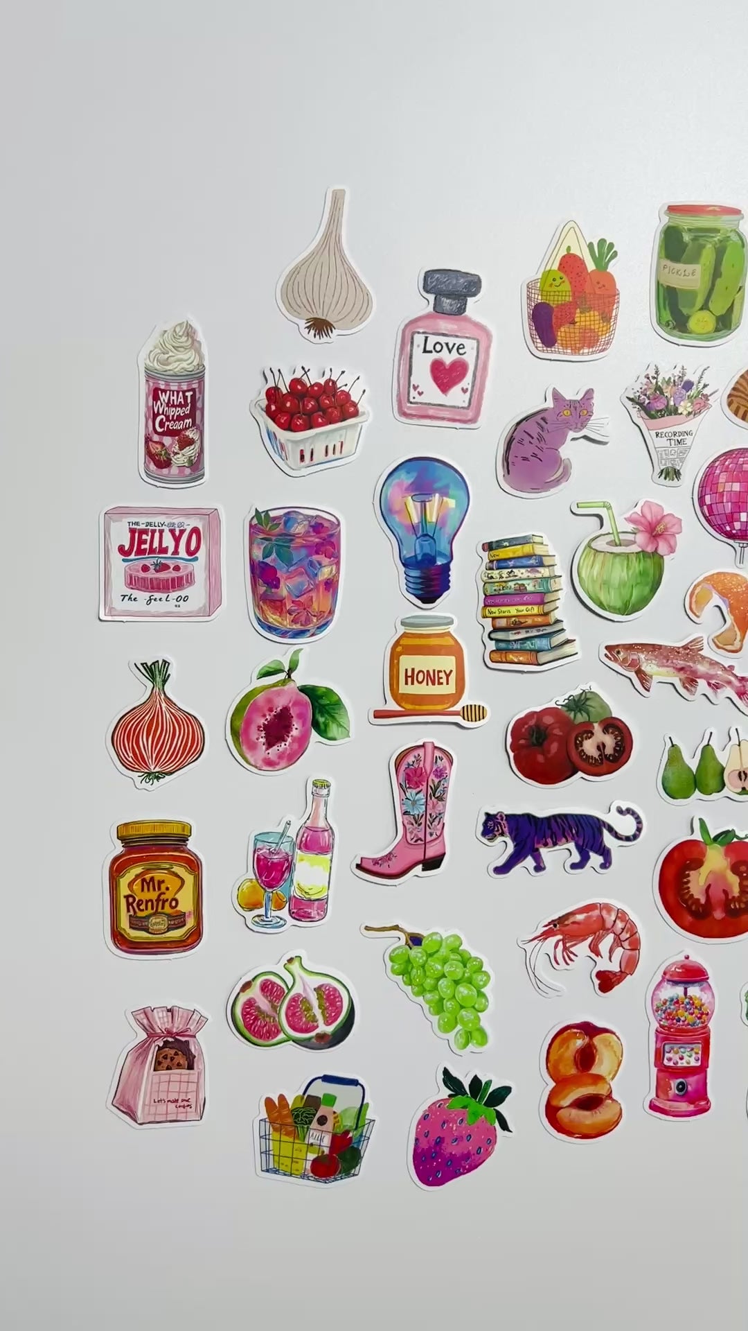 🍯 Vintage Market Sticker Set