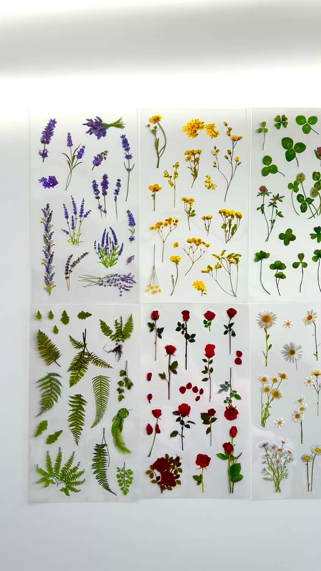 🌿 Botanical Nature Sticker Sheets
