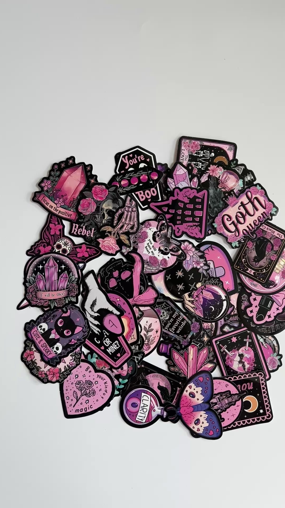 🎀 Spooky Cute Goth Stickers