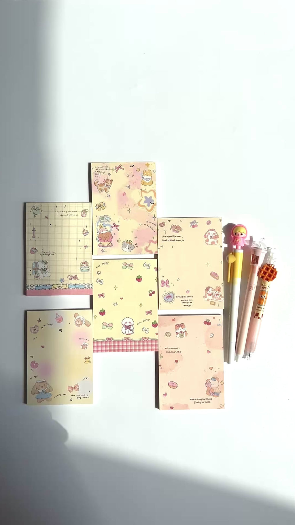 🐶 Sweet Puppy Memo Set - 4