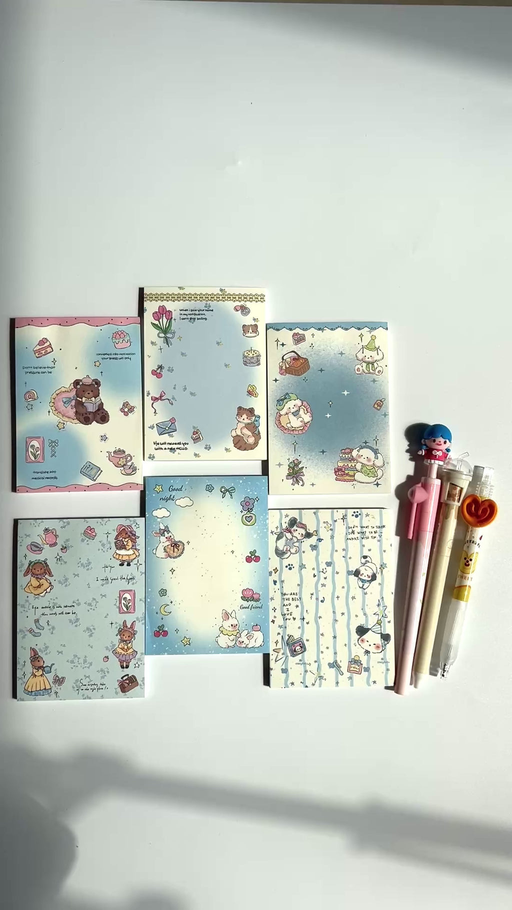 🩵 Blue Fairytale Memo Set - 2