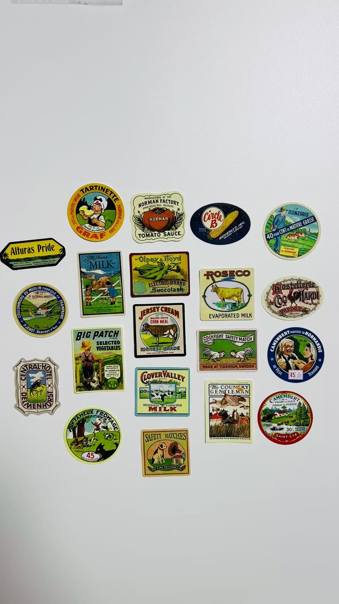🏷️ Vintage Label Sticker Set
