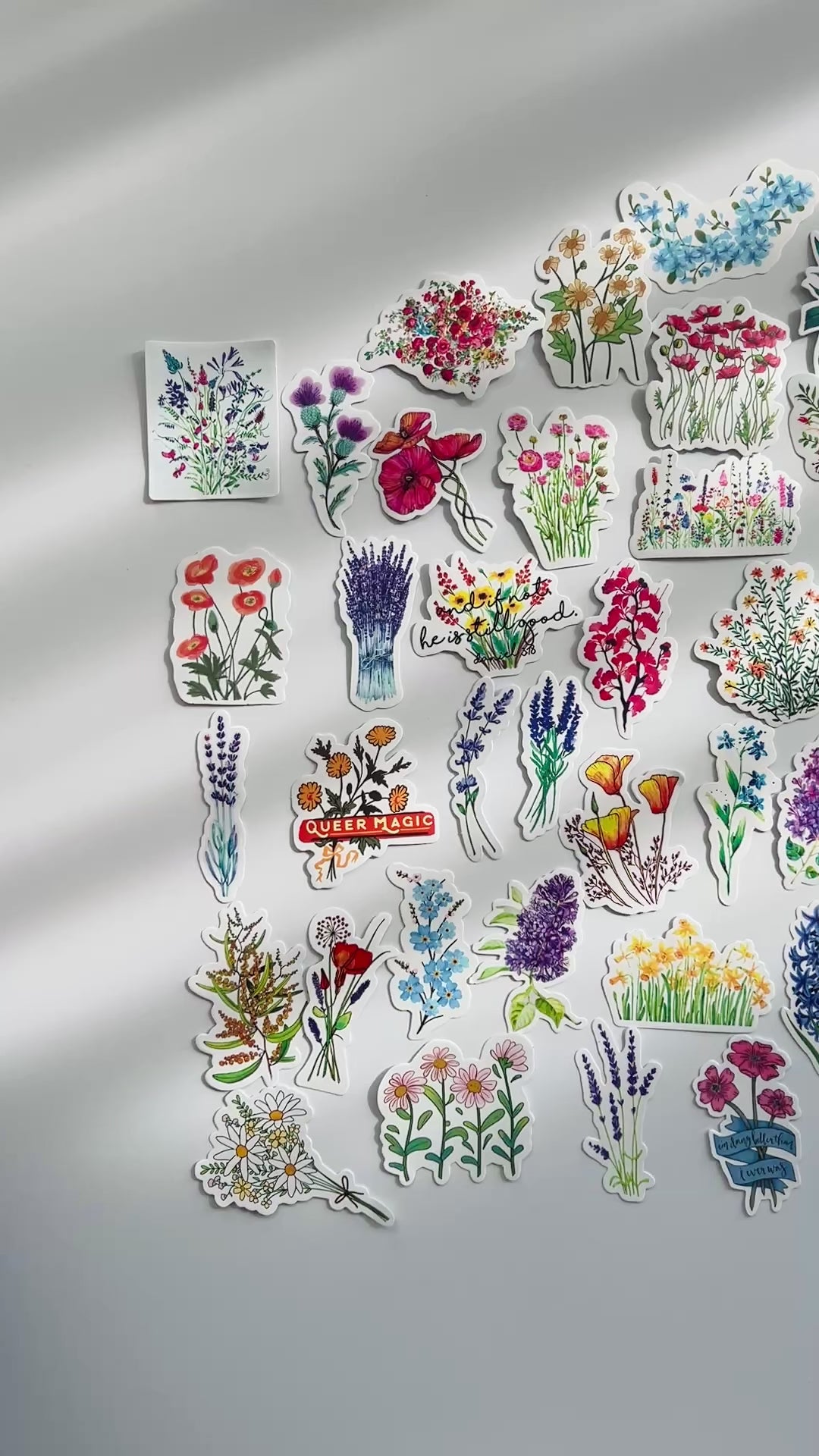 🌼 Wildflower Botanical Stickers