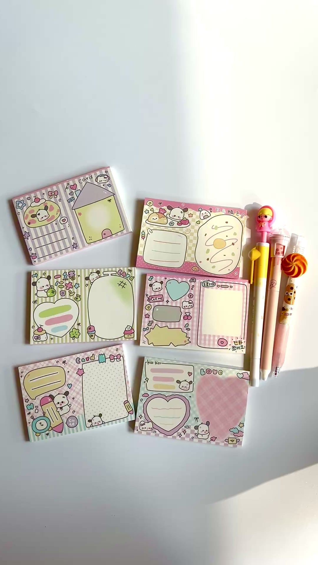 🍬 Korean Candy Memo Set - 10