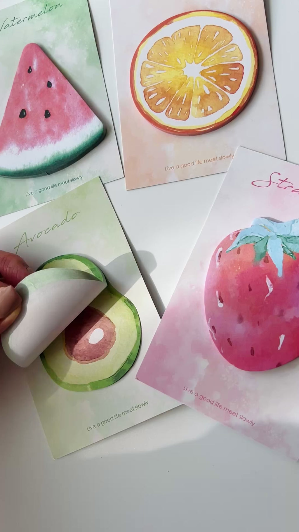 🍓 Fresh Fruit Sticky Notes