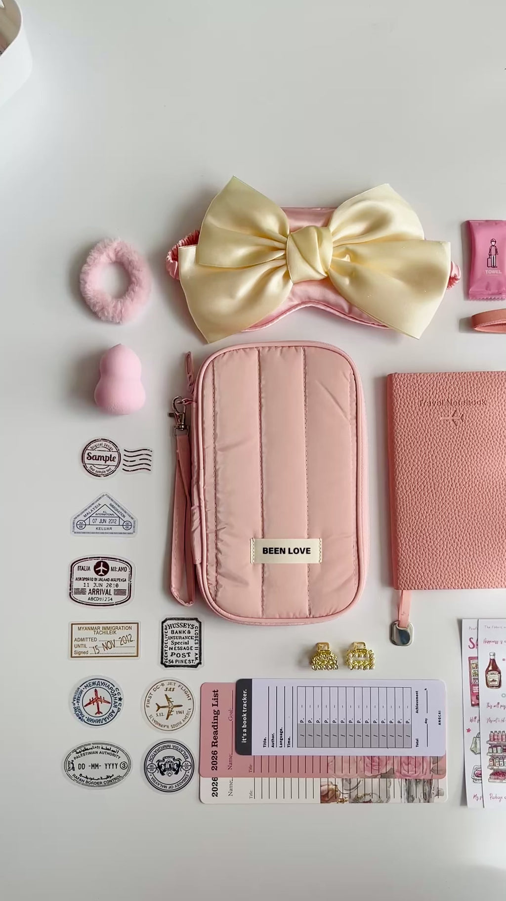 🎀 Pink Wander & Read Travel Bundle