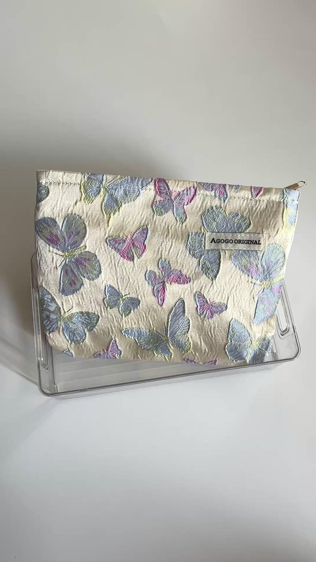 ✨ Elegant Butterfly Cosmetic Bag