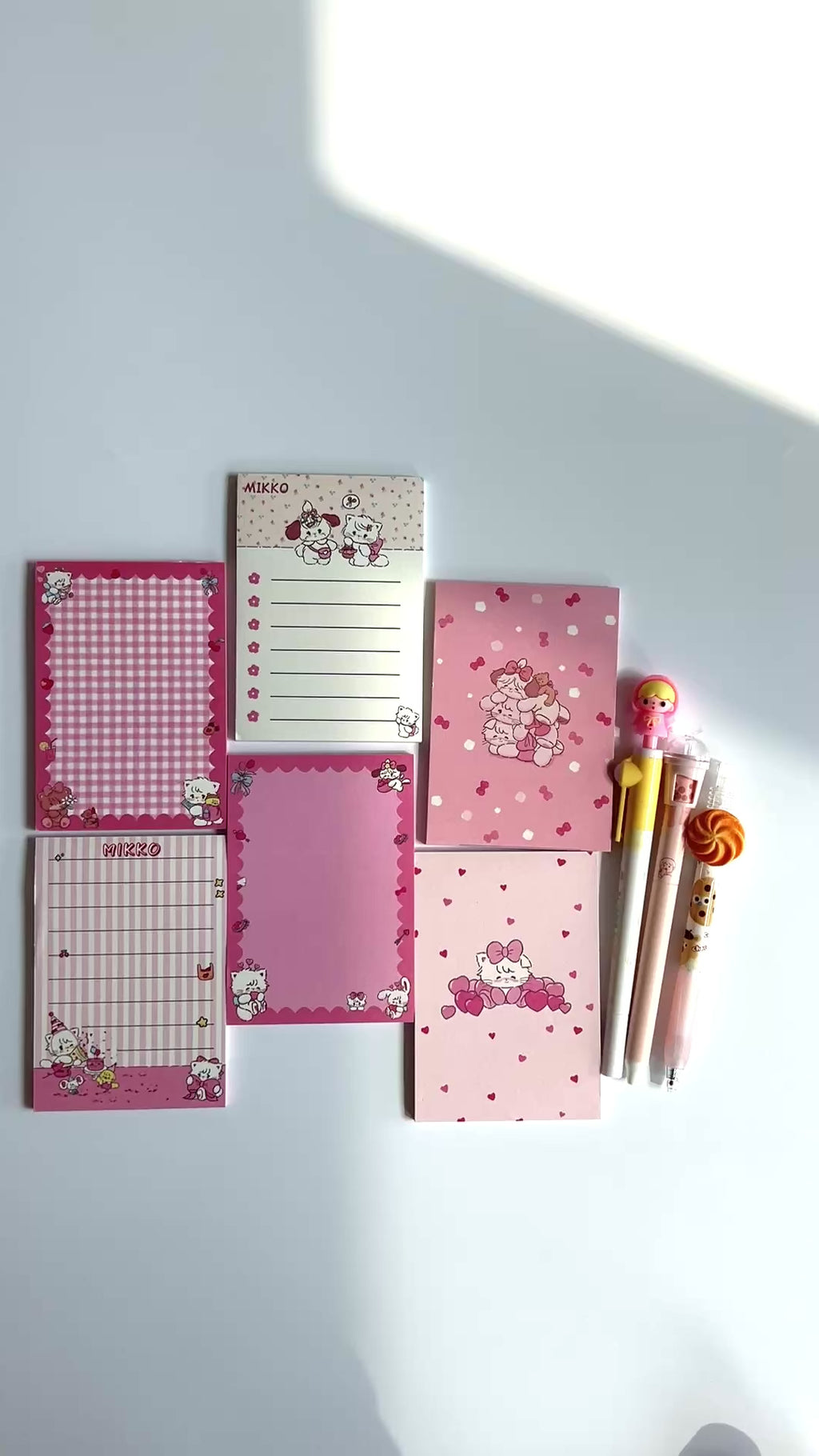 💗 Pink Sweetheart Memo Set - 8