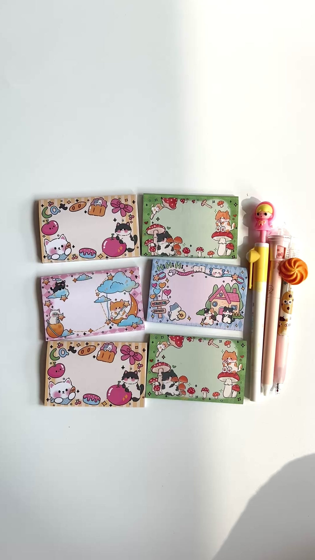 🐱 Kawaii Cat Sticky Notes - 11